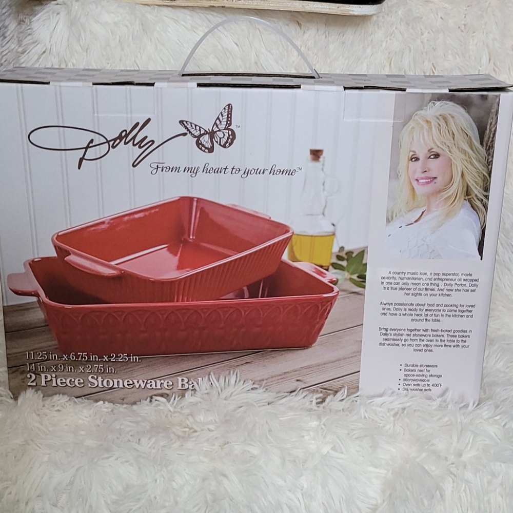 Dolly Partner Stoneware Bake Set Red